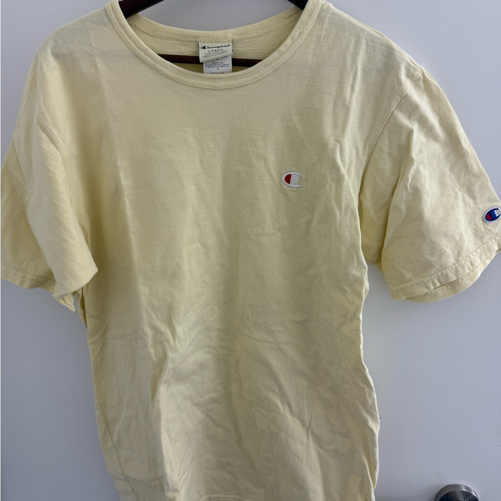 Champion Men's Yellow T-Shirt